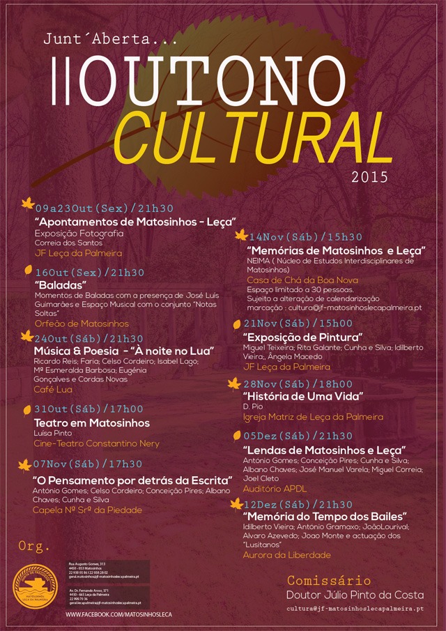 Programa Outono Cultural 2015