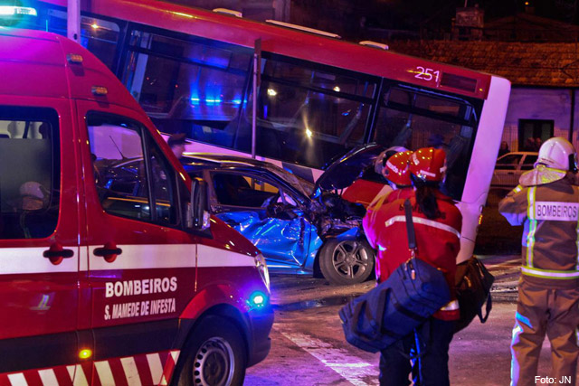 Acidente em S. Mamede de Infesta provocou dois mortos e seis feridos