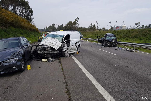 Carro em contramão faz dois feridos graves na A28 (Matosinhos)