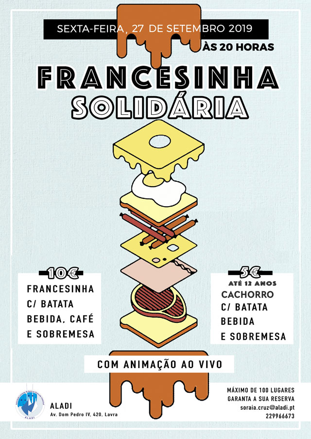 Cartaz 2.ª Edição da Francesinha Solidária