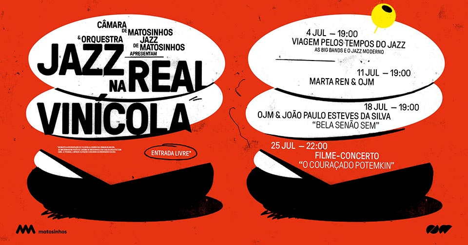 Cartaz ciclo de concertos “Jazz na Real Vinícola”