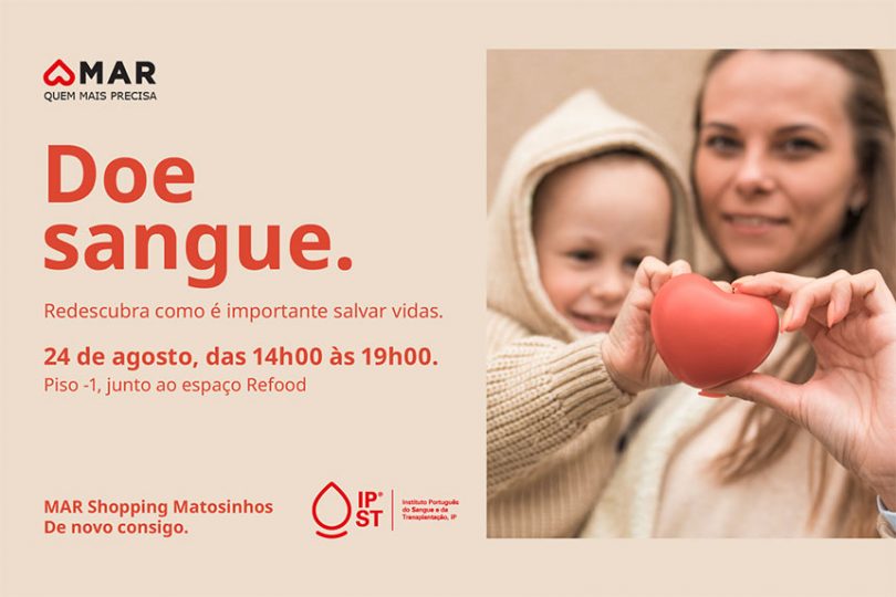 Dádivas de sangue no Mar Shopping Matosinhos