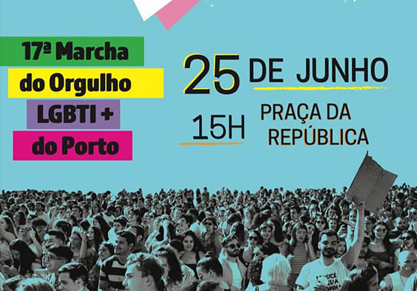 Cartaz 17ª Marcha LGBTIQ+ do Porto