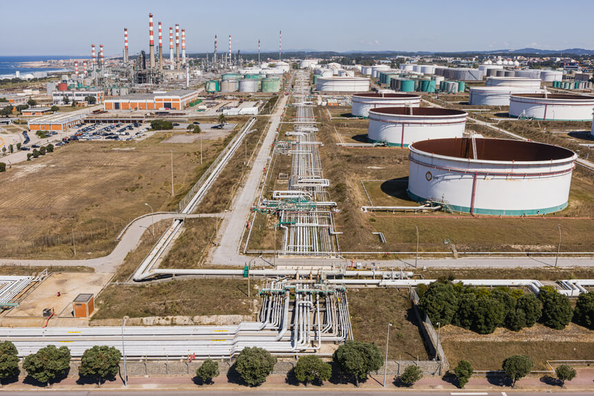 Demolição da refinaria de Matosinhos (Leça da Palmeira)