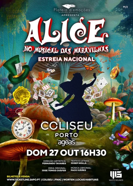 Cartaz “Alice no Musical das Maravilhas”